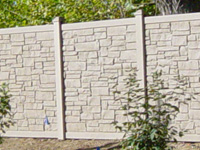 Cream color stone wall